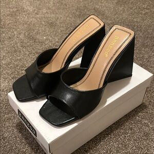 Bamboo Black Women's Slide Sandals